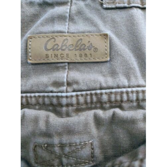 CABELA'S 7 Pocket HIKER Cargo Pants Men's 34 x 34 Khaki Hiking Outdoors Hunting - Picture 6 of 10